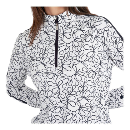 Green Lamb Ladies Mae Printed 1/2 Zip Golf Top AG24046