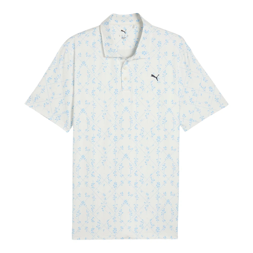 Puma Cloudspun Argyle Bloom Golf Polo Shirt 634854