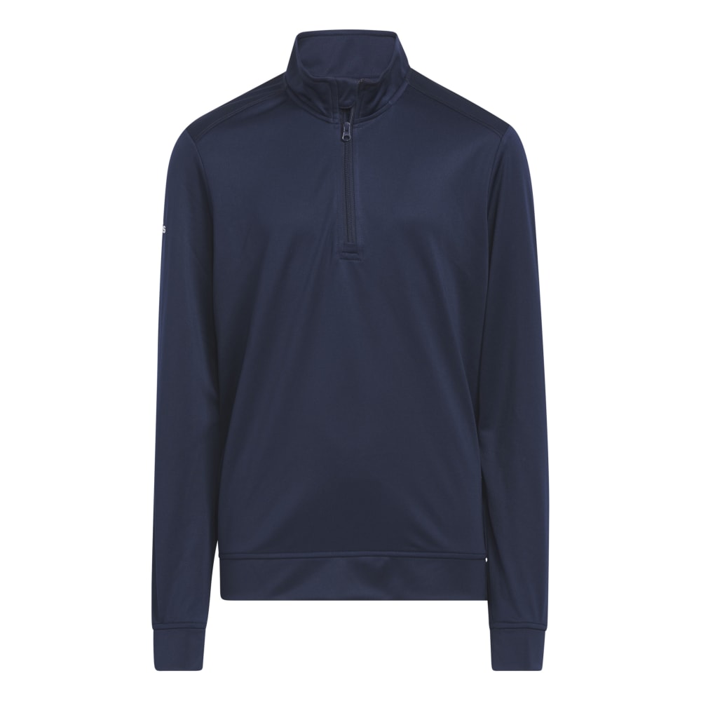 Junior adidas Heather Quarter Zip Golf Pullover HS3078