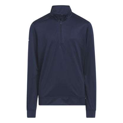Junior adidas Heather Quarter Zip Golf Pullover HS3078