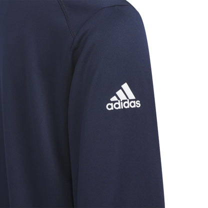 Junior adidas Heather Quarter Zip Golf Pullover HS3078
