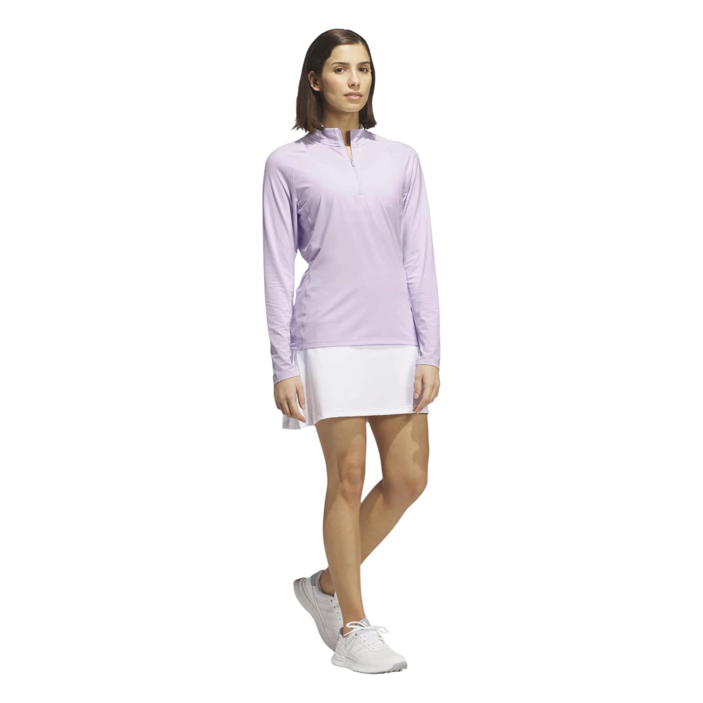adidas Ladies Ultimate365 Solid 1/4 Zip Golf Mid Layer IA6076