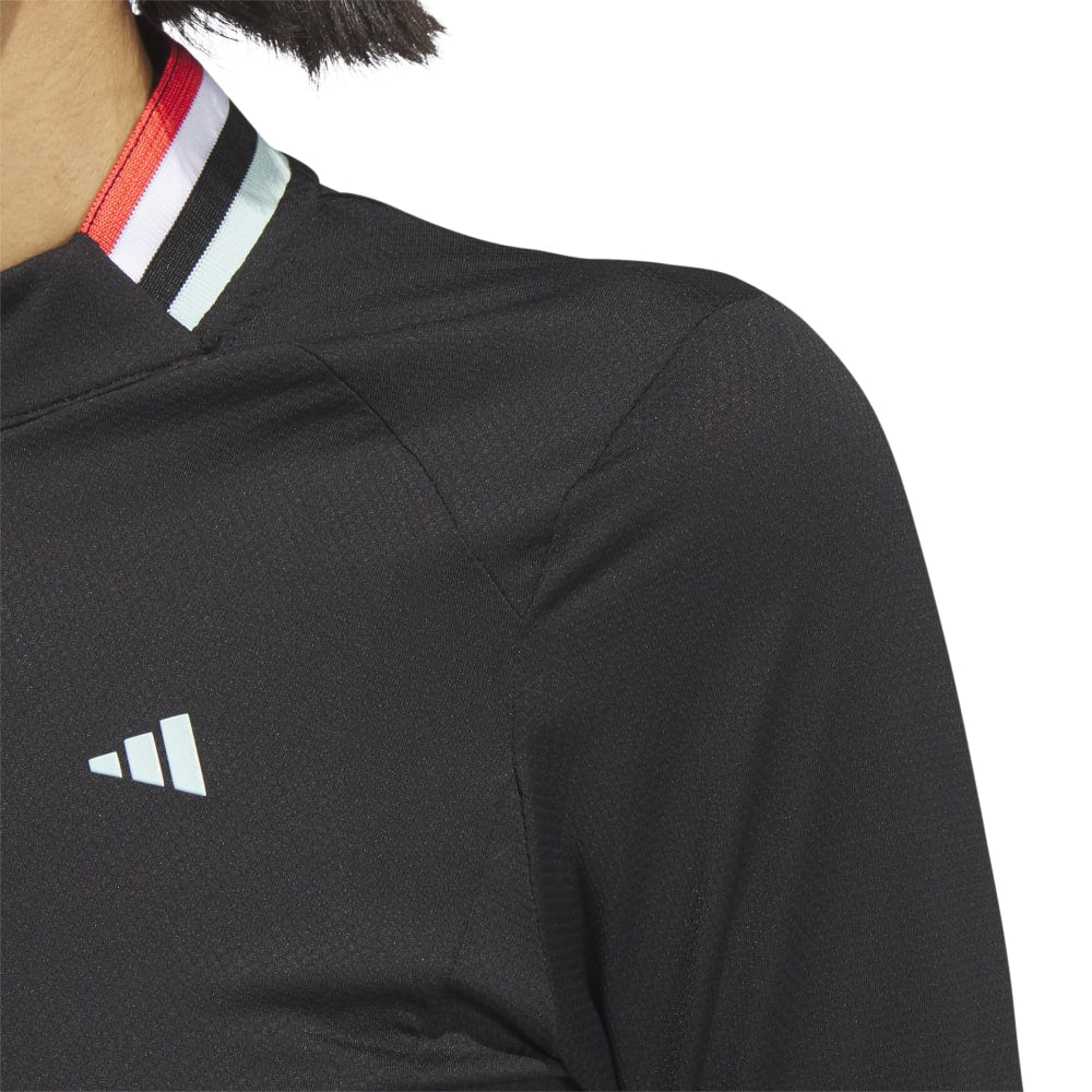 adidas Ladies Ultimate365 Tour Long Sleeve Mock Polo Shirt IB2070