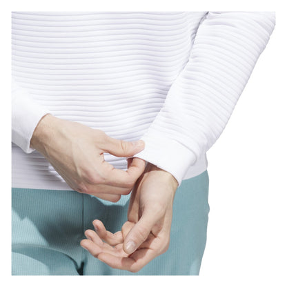 adidas Ultimate365 DWR Textured 1/4 Zip Golf Mid Layer IL0559