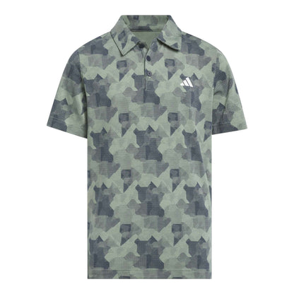 adidas Junior Printed Scripted Golf Polo Shirt IS7008
