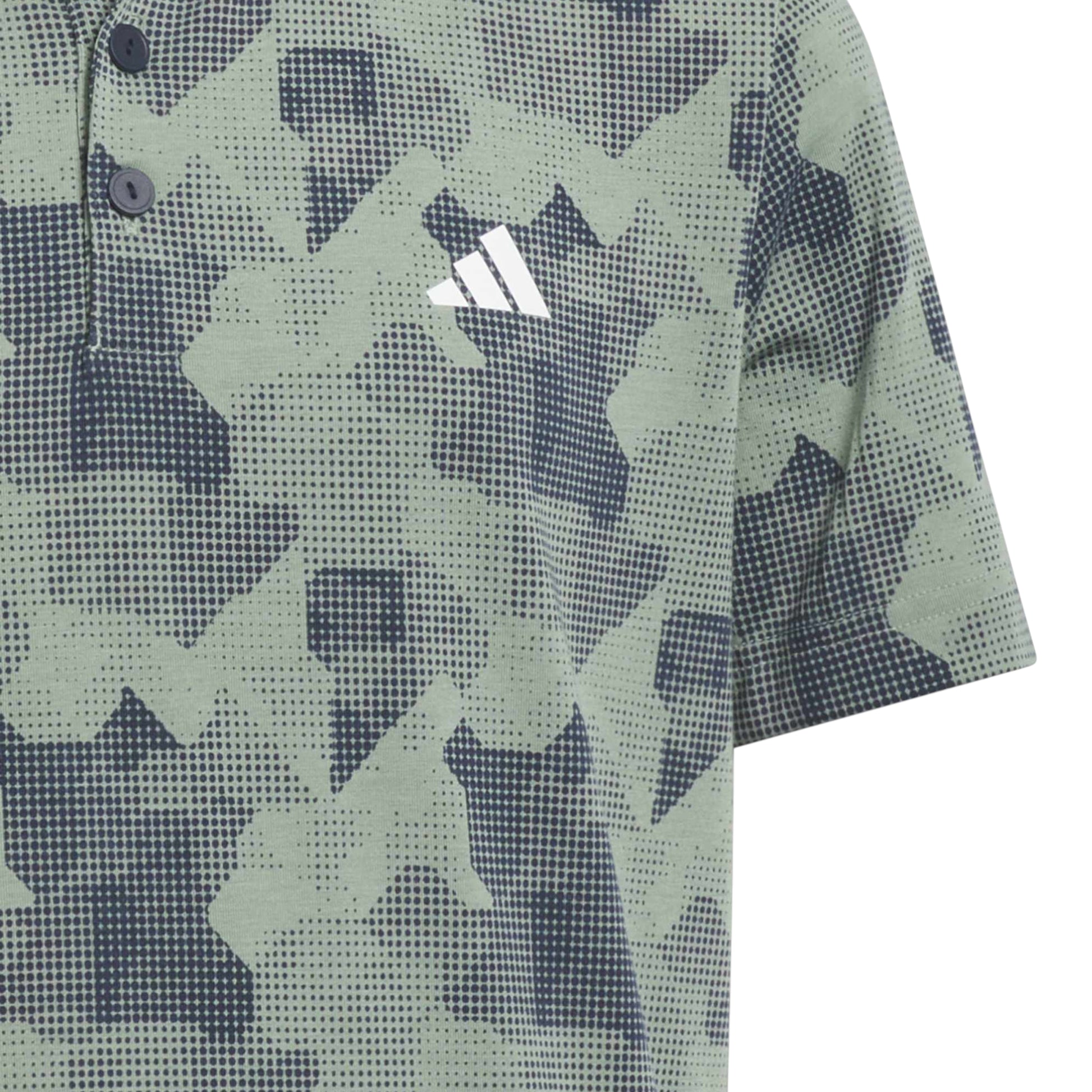 adidas Junior Printed Scripted Golf Polo Shirt IS7008