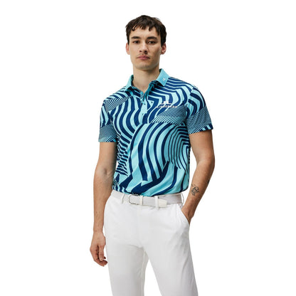 J. Lindeberg KV Tour Print Golf Polo Shirt GMJT12526