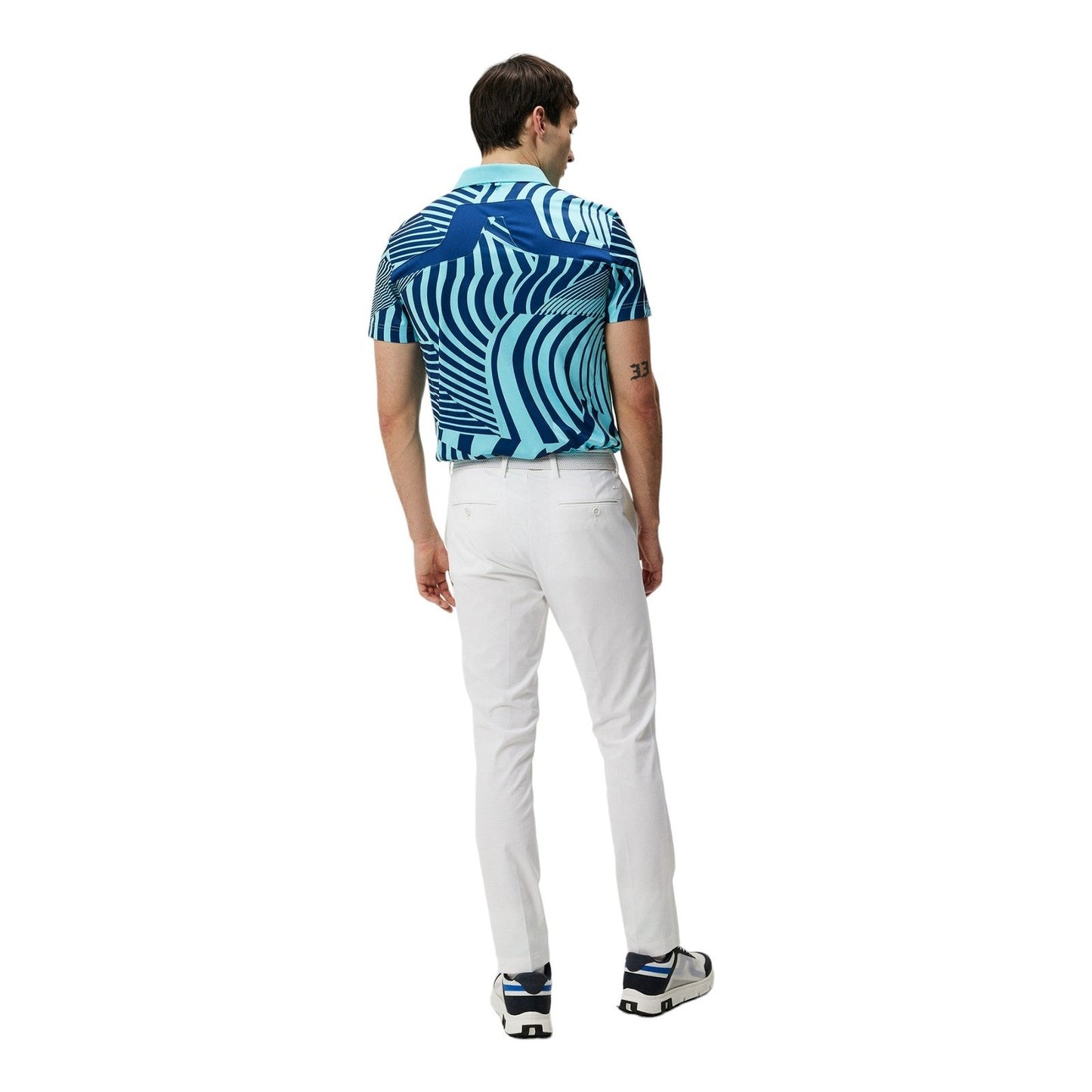 J. Lindeberg KV Tour Print Golf Polo Shirt GMJT12526