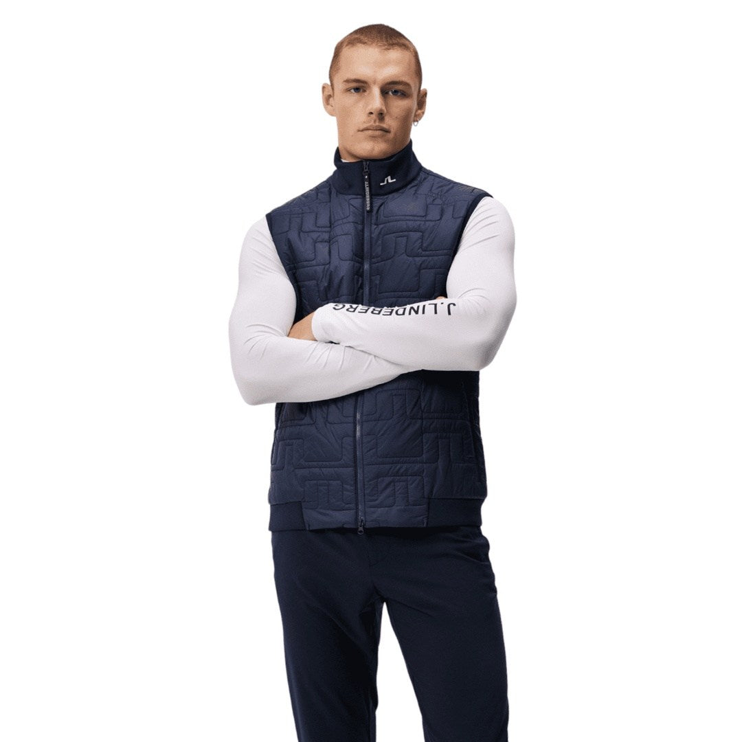 J Lindeberg Quilt Hybrid Golf Vest AMOW09067