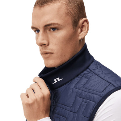 J Lindeberg Quilt Hybrid Golf Vest AMOW09067