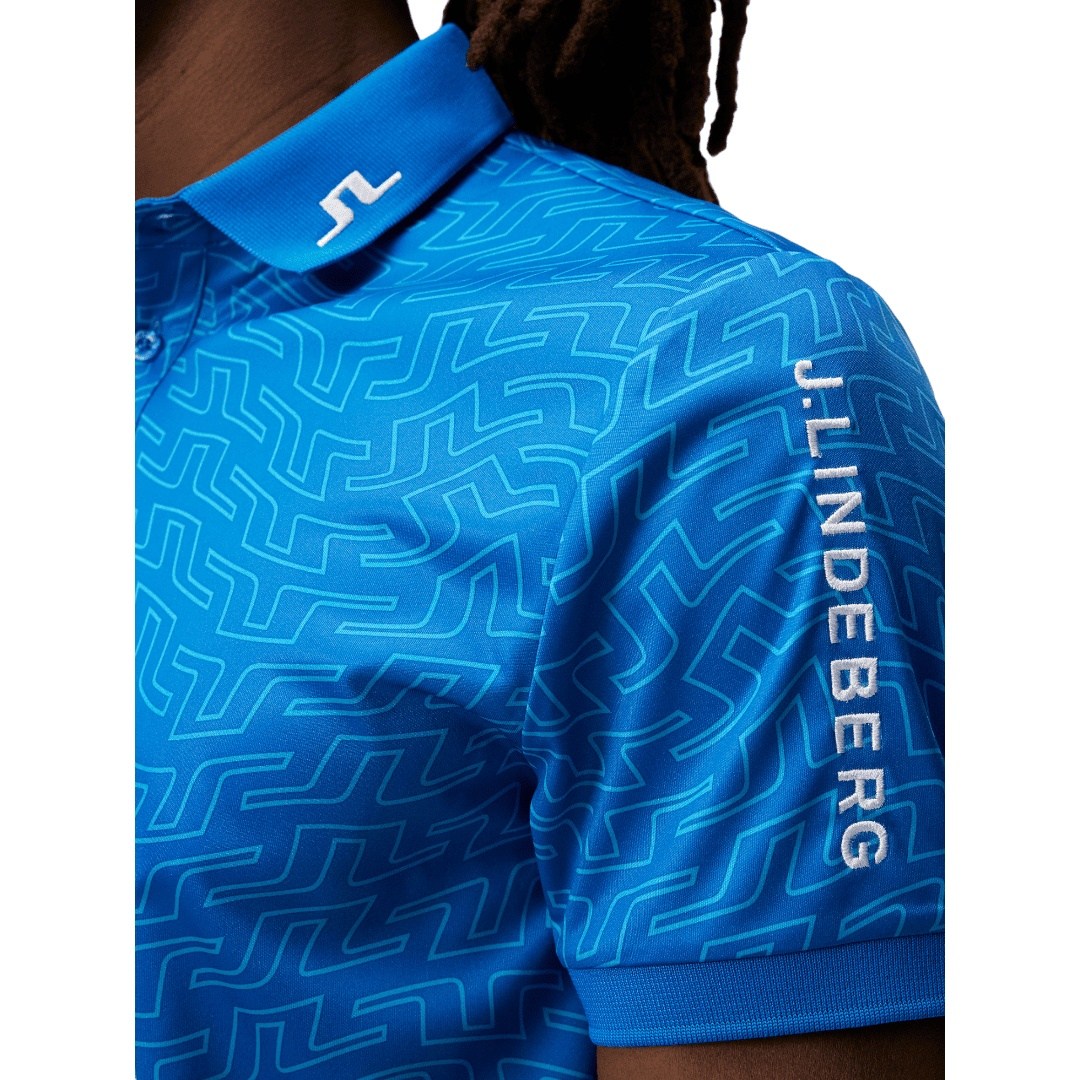 J. Lindeberg Tour Tech Print Golf Polo Shirt GMJT07644
