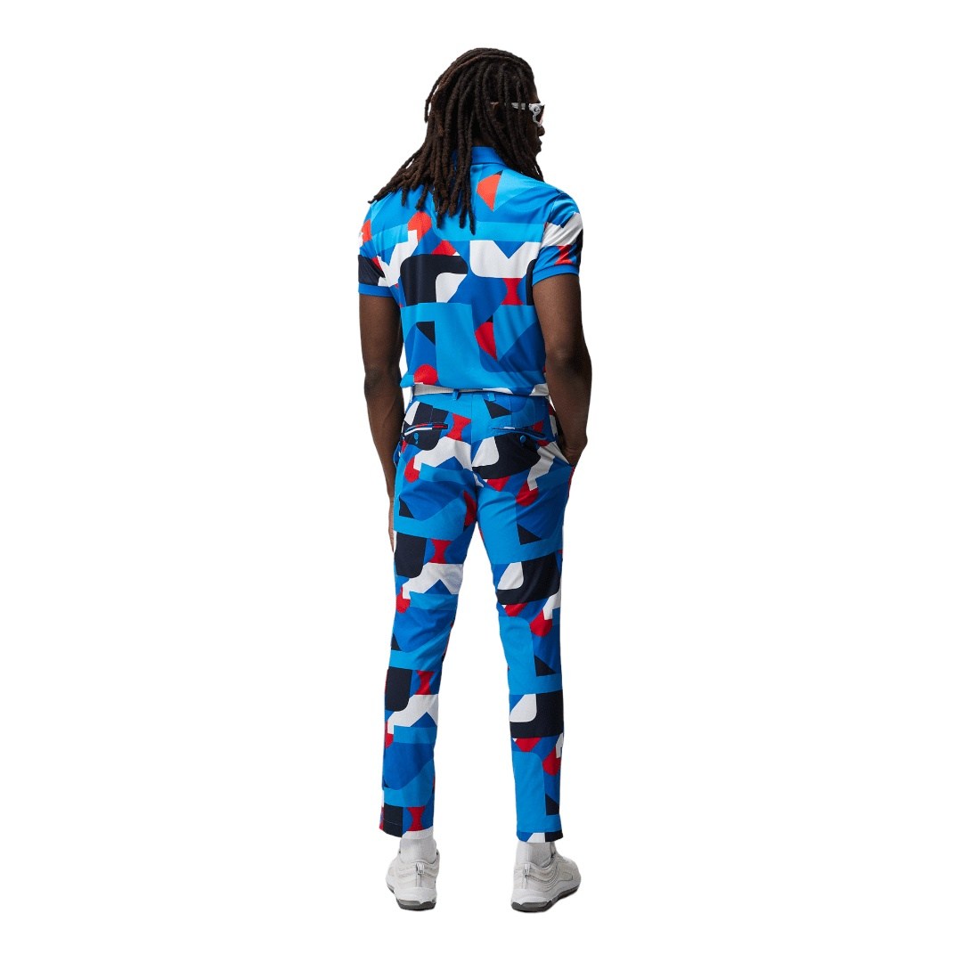 J. Lindeberg Tour Tech Print Golf Polo Shirt GMJT07644