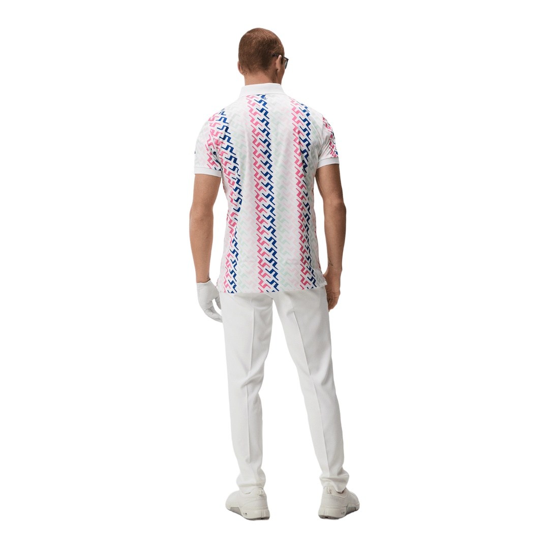 J. Lindeberg Tour Tech Print Golf Polo Shirt GMJT08403
