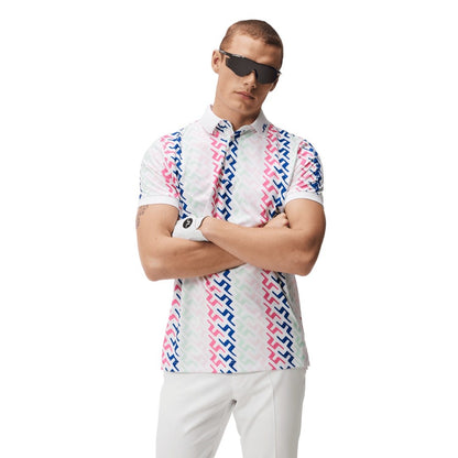 J. Lindeberg Tour Tech Print Golf Polo Shirt GMJT08403