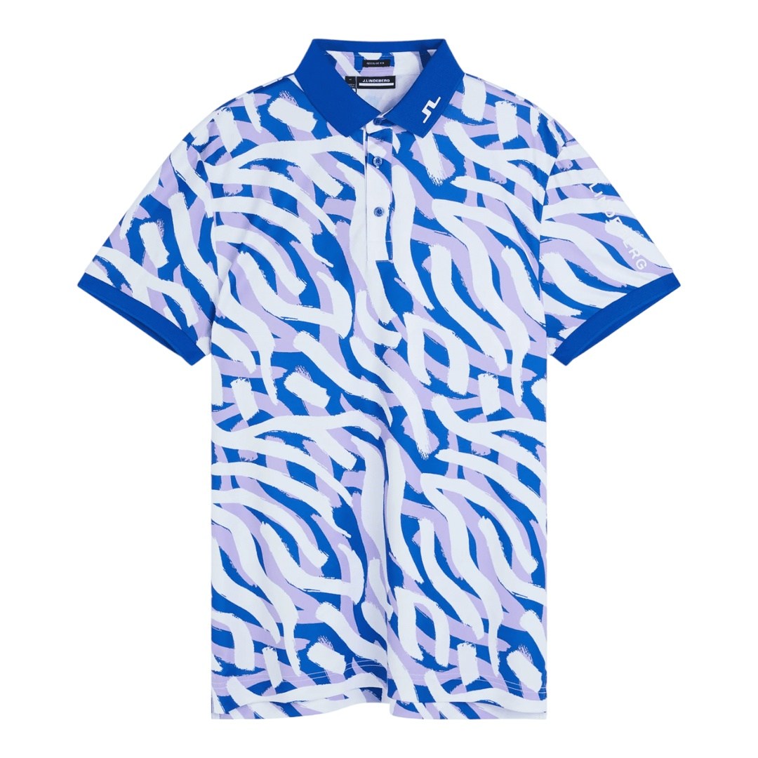 J. Lindeberg Tour Tech Print Golf Polo Shirt GMJT08403