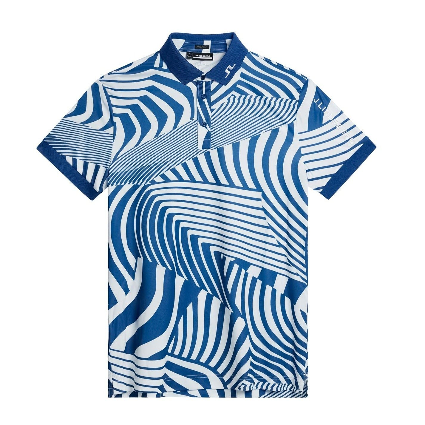 J Lindeberg Tour Tech Print Golf Polo Shirt GMJT11344