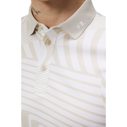 J Lindeberg Tour Tech Print Golf Polo Shirt GMJT11344