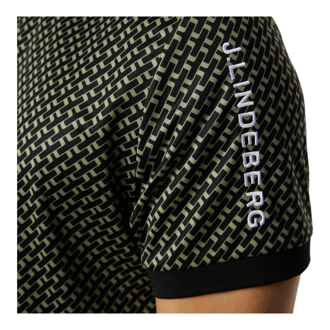 J. Lindeberg Tour Tech Print Golf Polo Shirt GMJT11946
