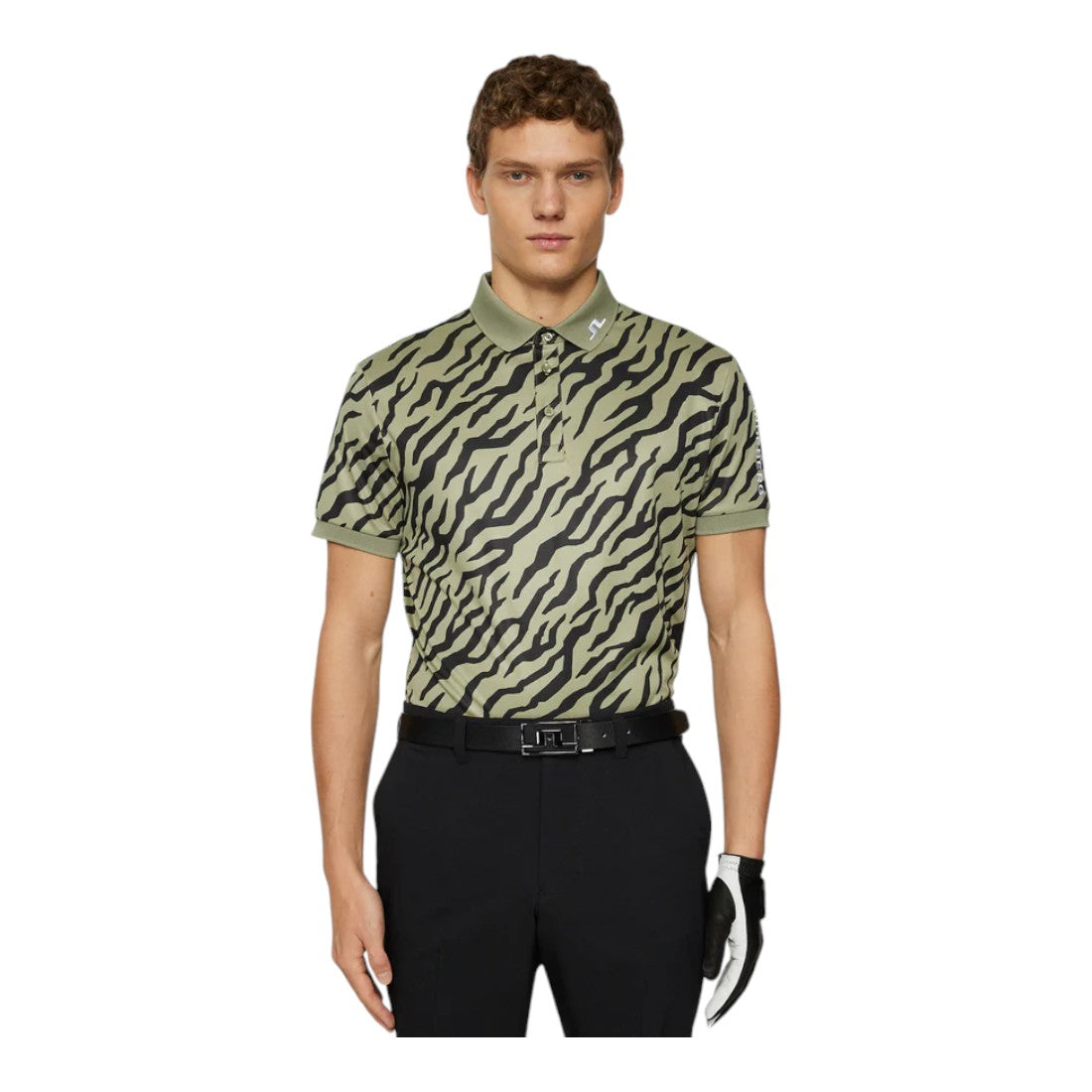 J. Lindeberg Tour Tech Print Golf Polo Shirt GMJT11946