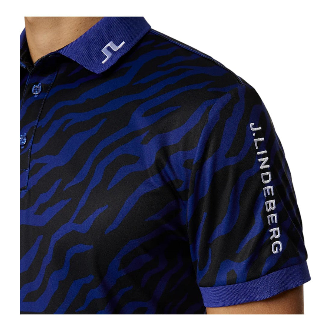 J. Lindeberg Tour Tech Print Golf Polo Shirt GMJT11946