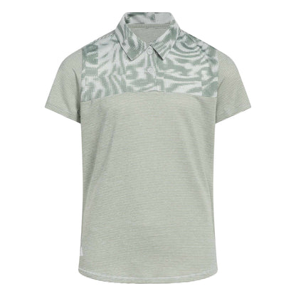 adidas Girls Ottoman Printed Golf Polo Shirt JD1421