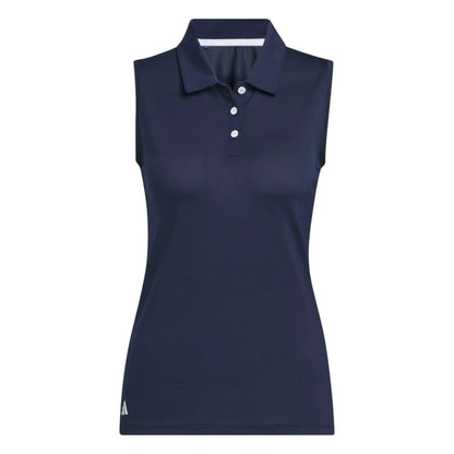adidas Ladies Solid Ottoman Golf Polo Shirt JE7380