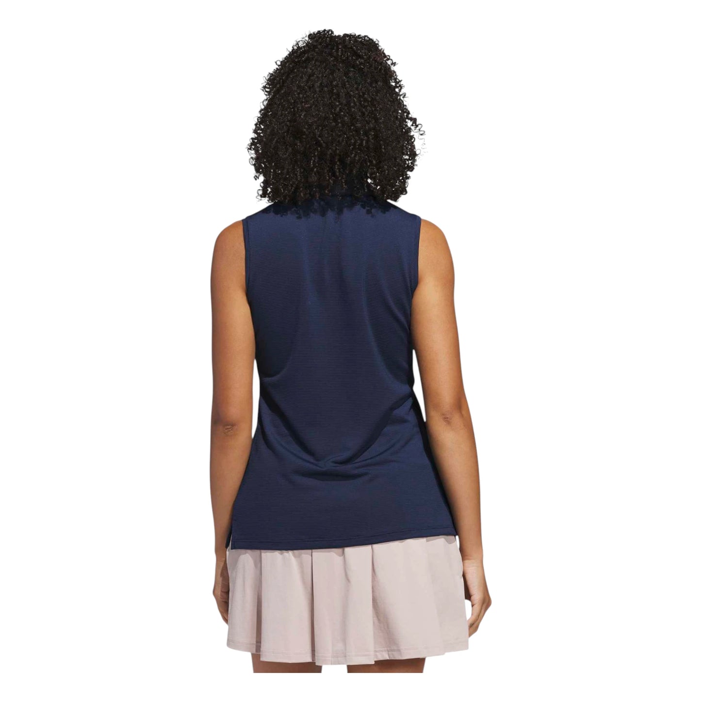 adidas Ladies Solid Ottoman Golf Polo Shirt JE7380