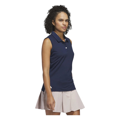 adidas Ladies Solid Ottoman Golf Polo Shirt JE7380