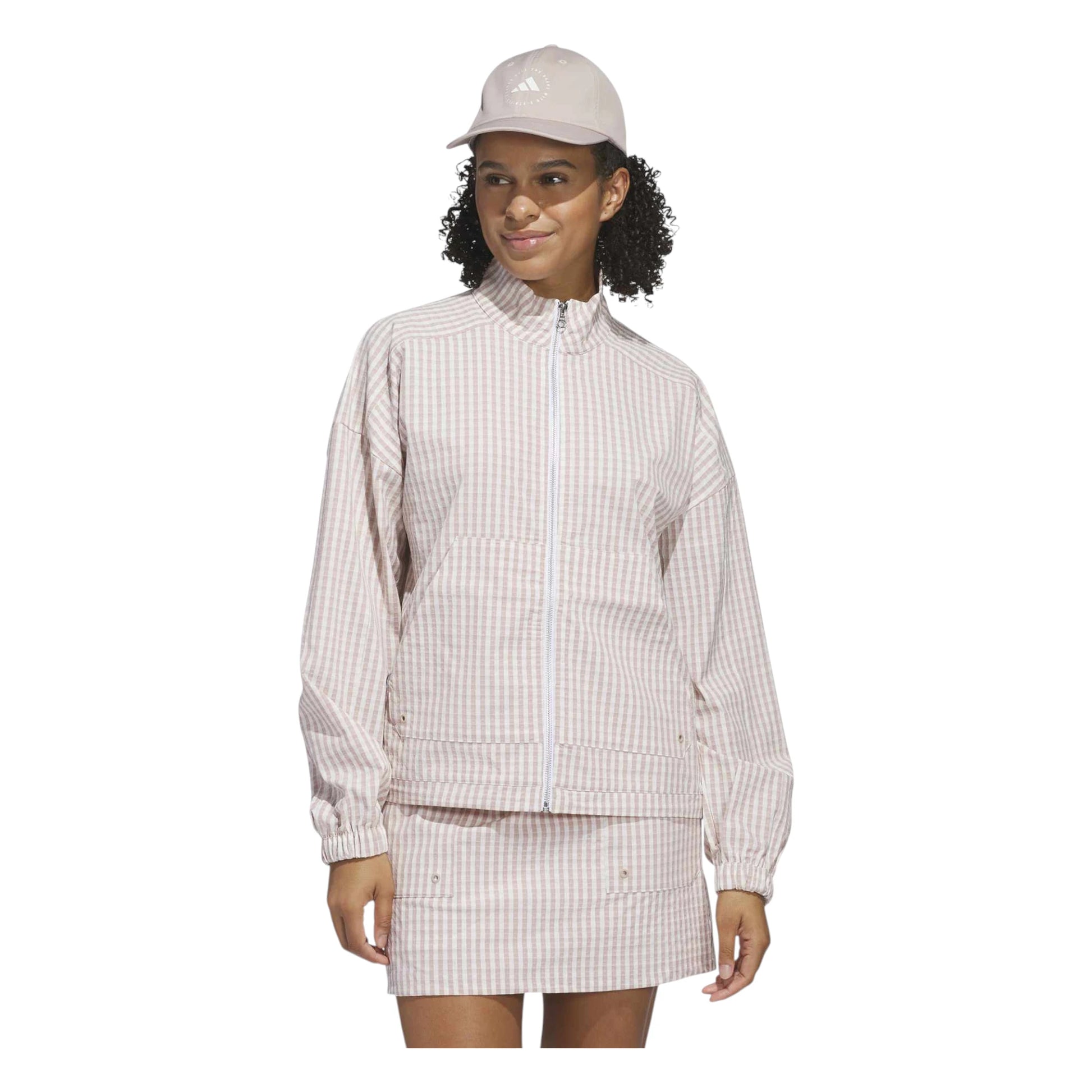 adidas Ladies Ultimate365 Gingham Golf Jacket JE9948