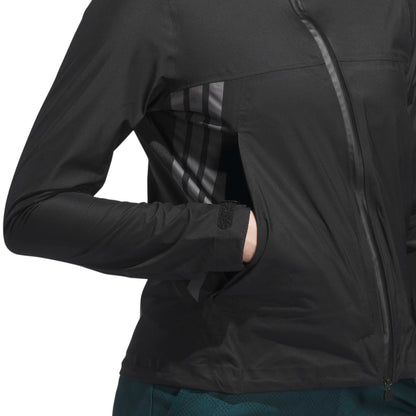 adidas Ladies Climaproof Fullzip Golf Rain Jacket JL5337