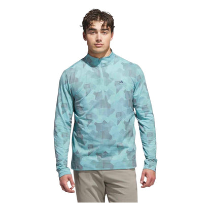 adidas Go-To Printed 1/4 Zip Golf Sweatshirt JM0168