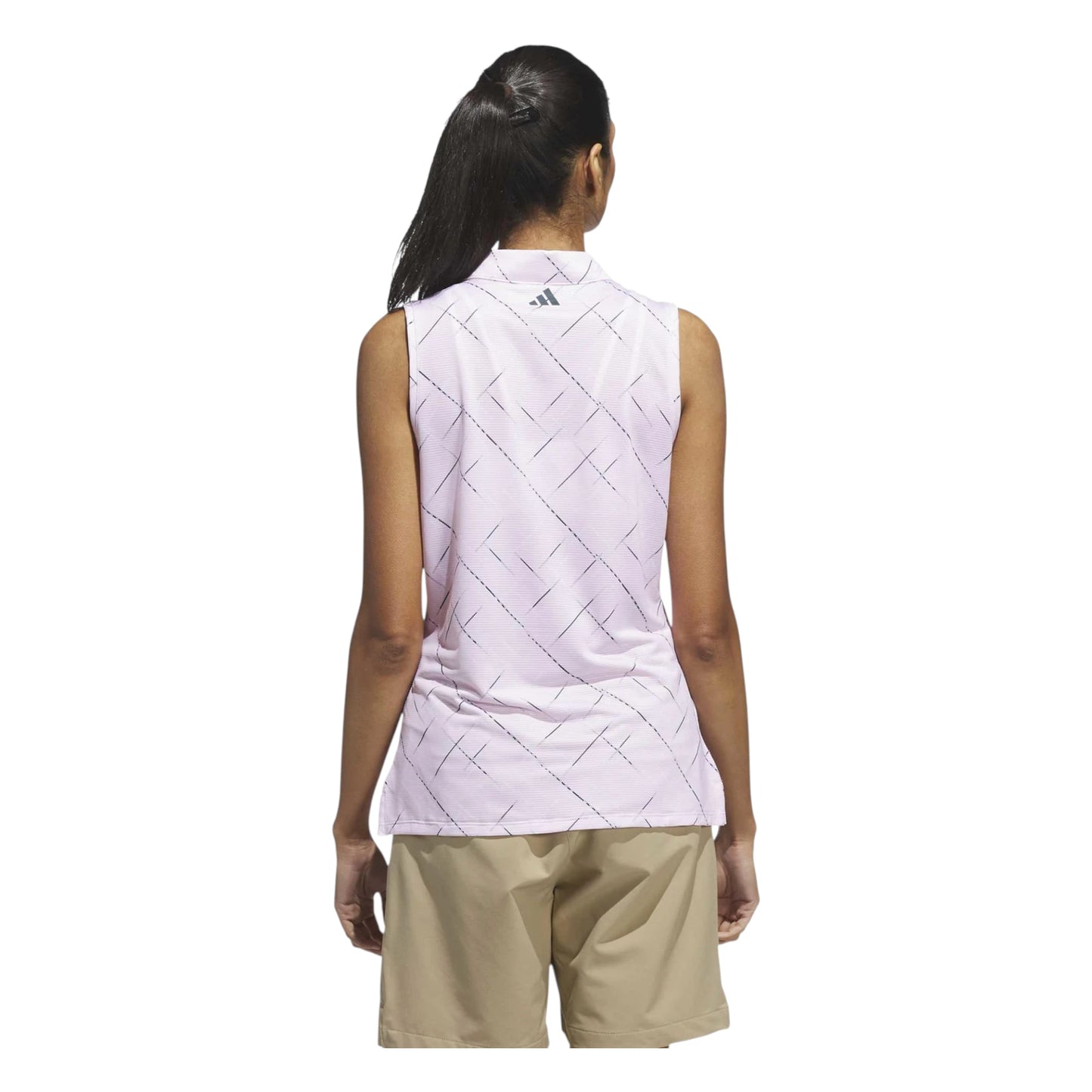 adidas Ladies Ultimate365 Printed Sleeveless Golf Polo Shirt JM1979