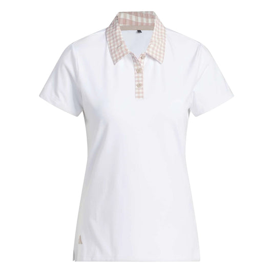 adidas Ladies Ultimate365 Gingham Golf Polo Shirt JN8356