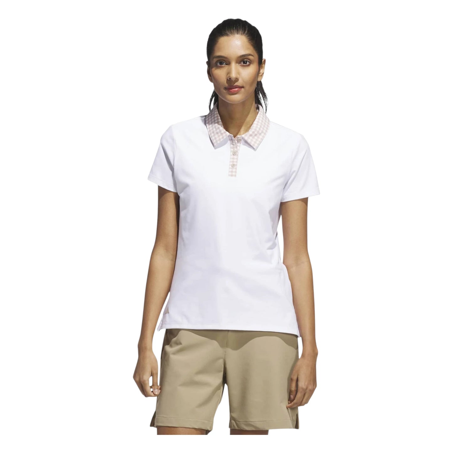adidas Ladies Ultimate365 Gingham Golf Polo Shirt JN8356