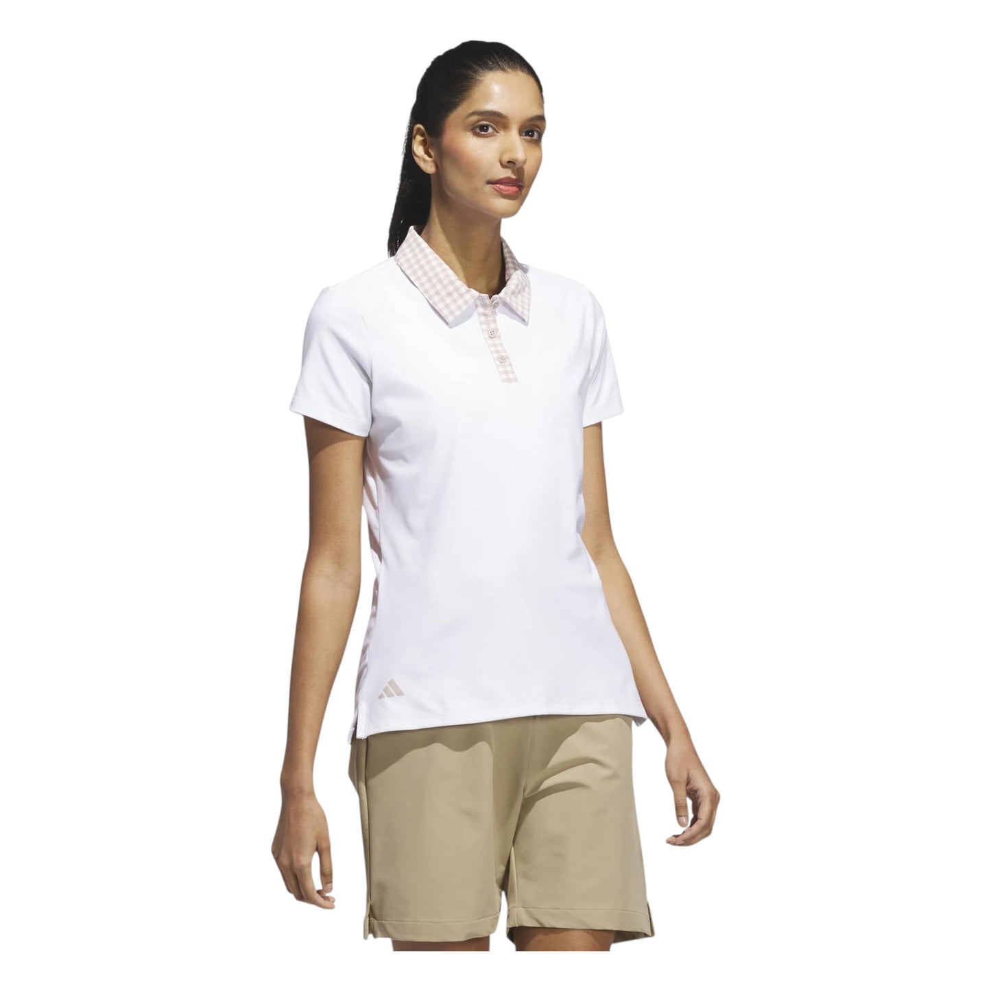 adidas Ladies Ultimate365 Gingham Golf Polo Shirt JN8356