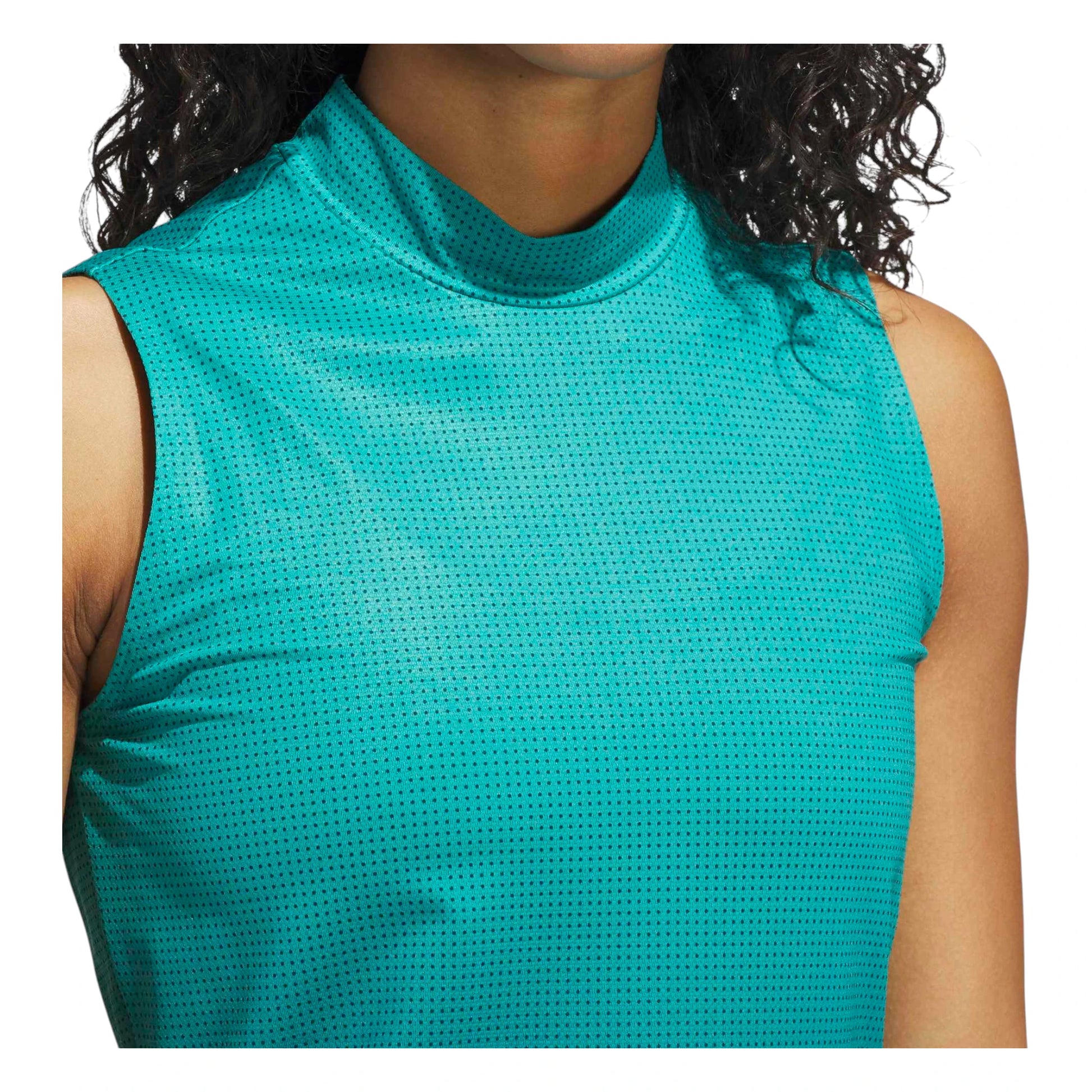 adidas Ladies Ultimate365 Gradient Sleeveless Mock Golf Top JN8385