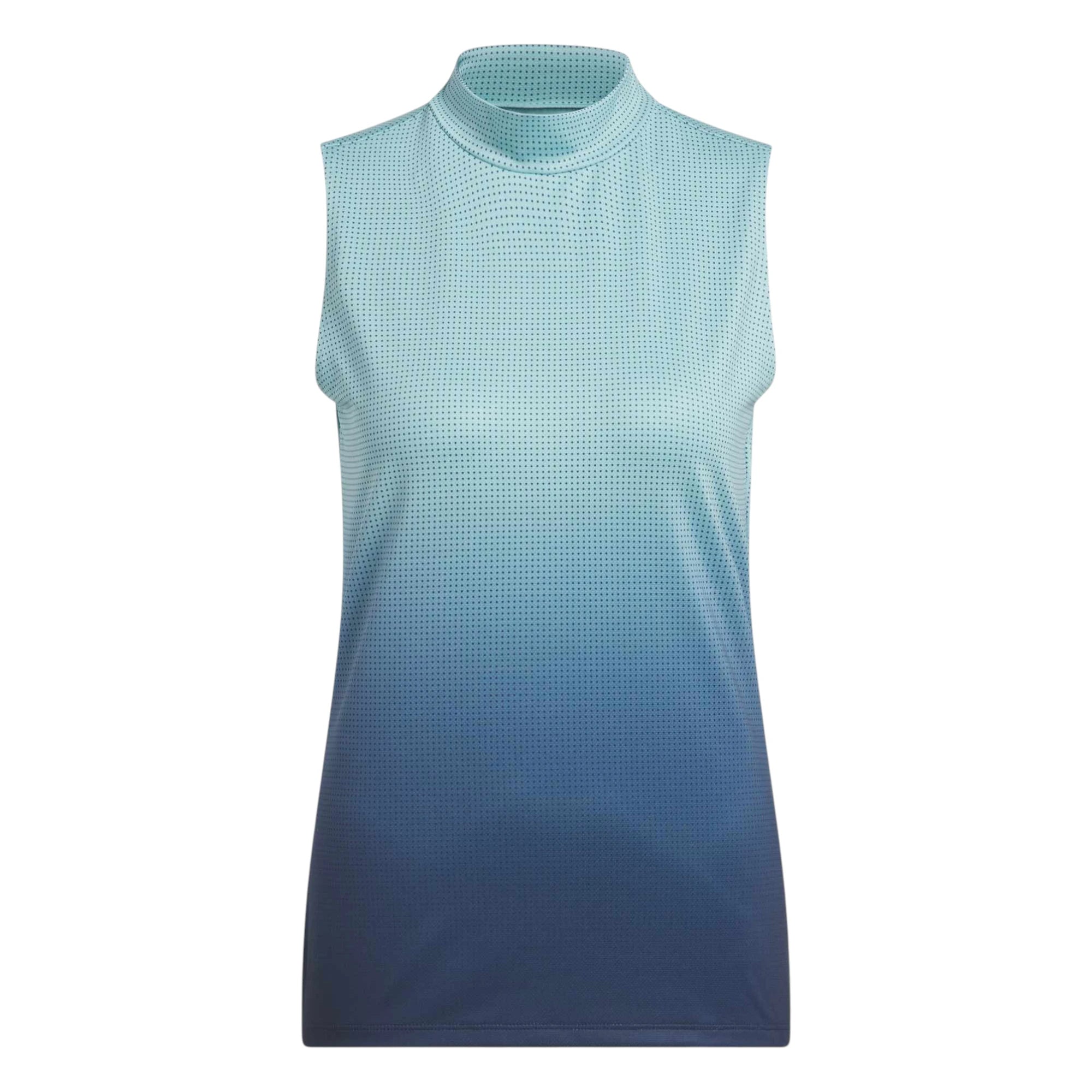 adidas Ladies Ultimate365 Gradient Sleeveless Mock Golf Top JN8386