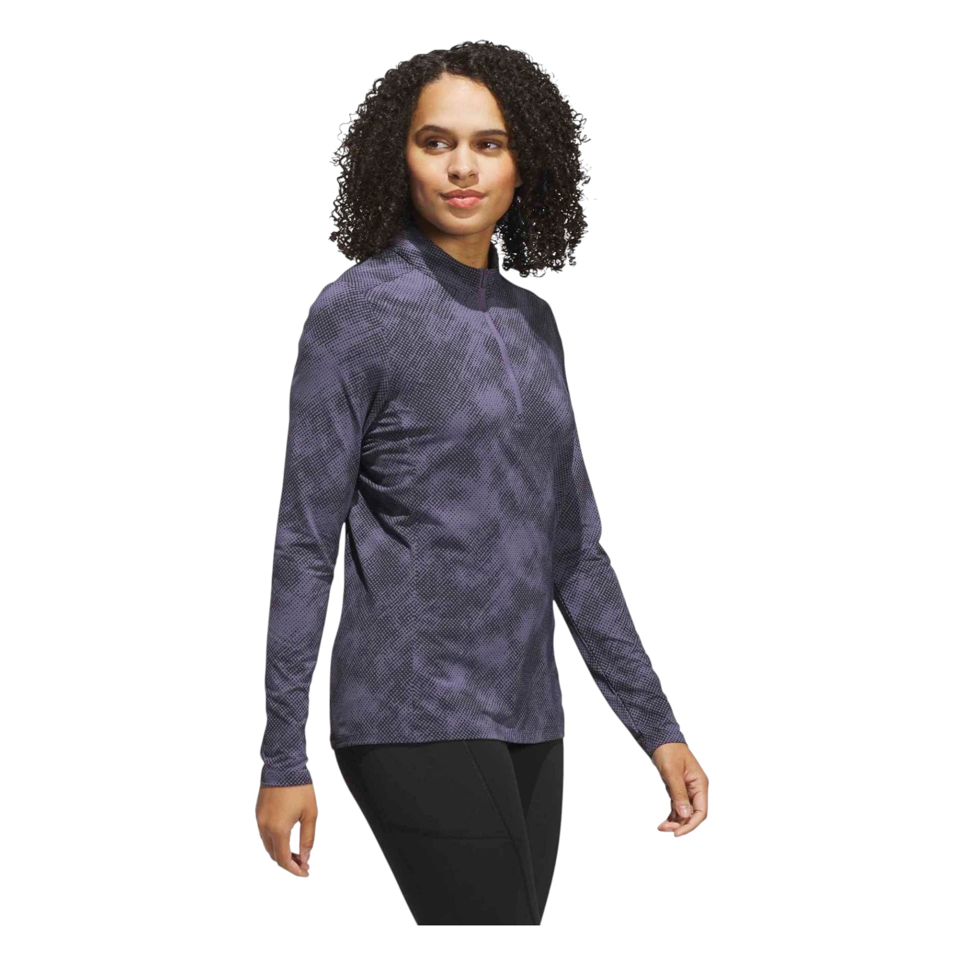 adidas Ladies Ultimate365 Printed Golf 1/4 Zip JN8413