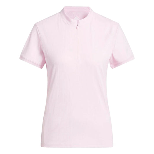 adidas Ladies Go-To Jacquard Short Sleeve Golf Polo Shirt JN8417