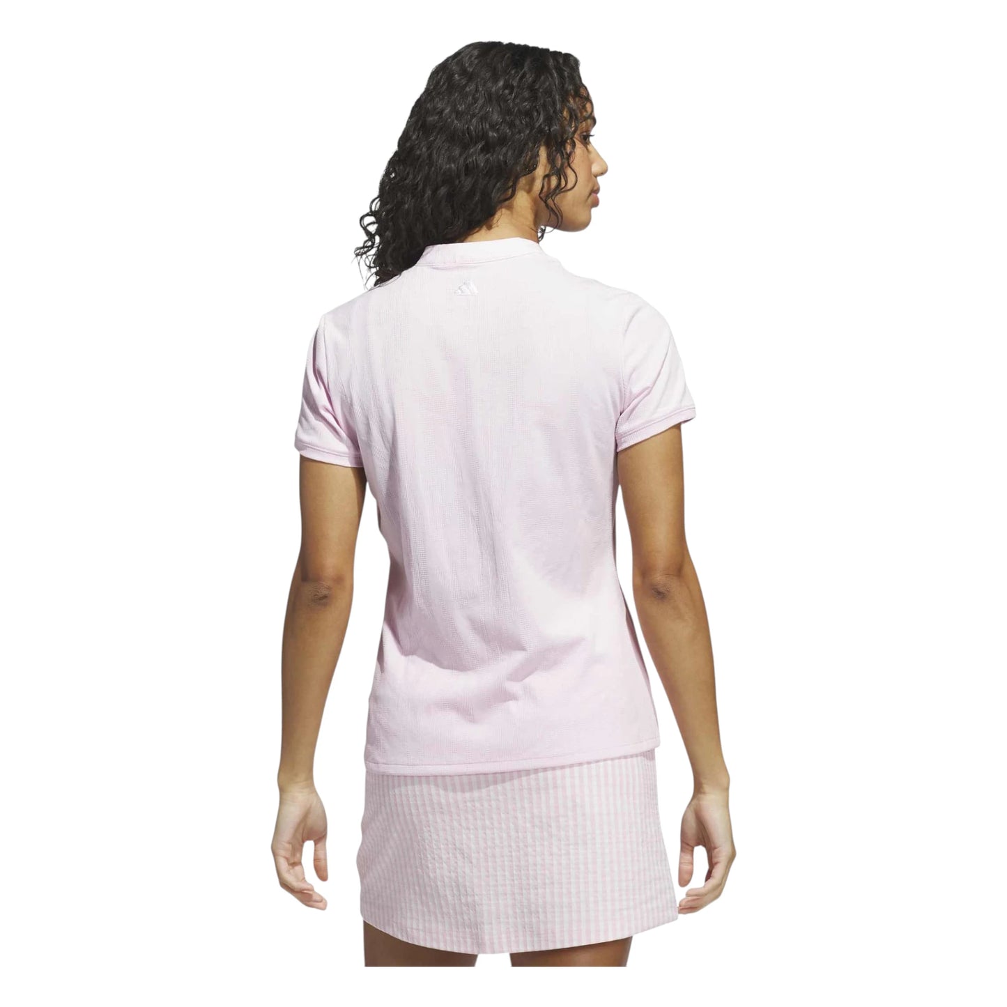 adidas Ladies Go-To Jacquard Short Sleeve Golf Polo Shirt JN8417