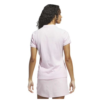 adidas Ladies Go-To Jacquard Short Sleeve Golf Polo Shirt JN8417