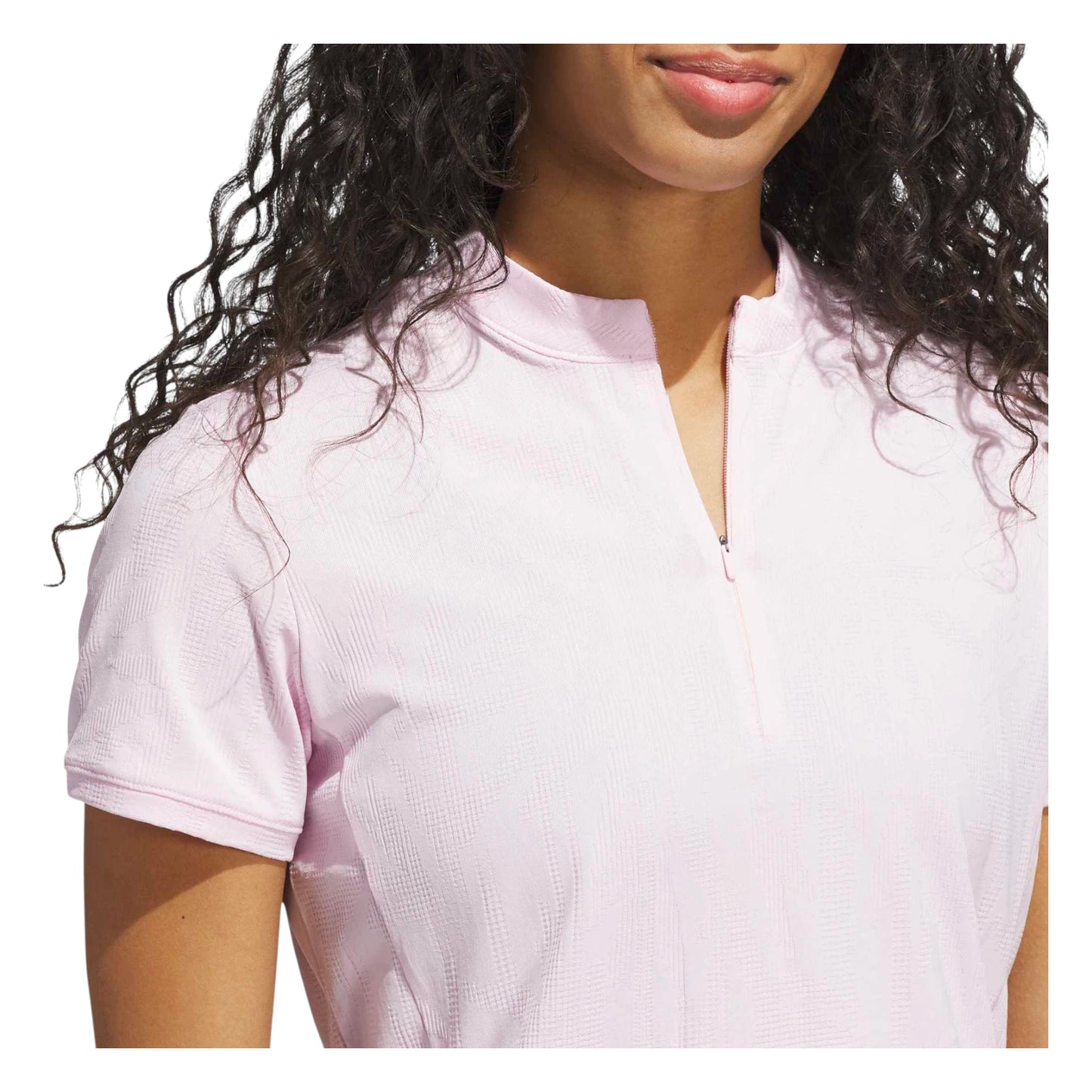 adidas Ladies Go-To Jacquard Short Sleeve Golf Polo Shirt JN8417