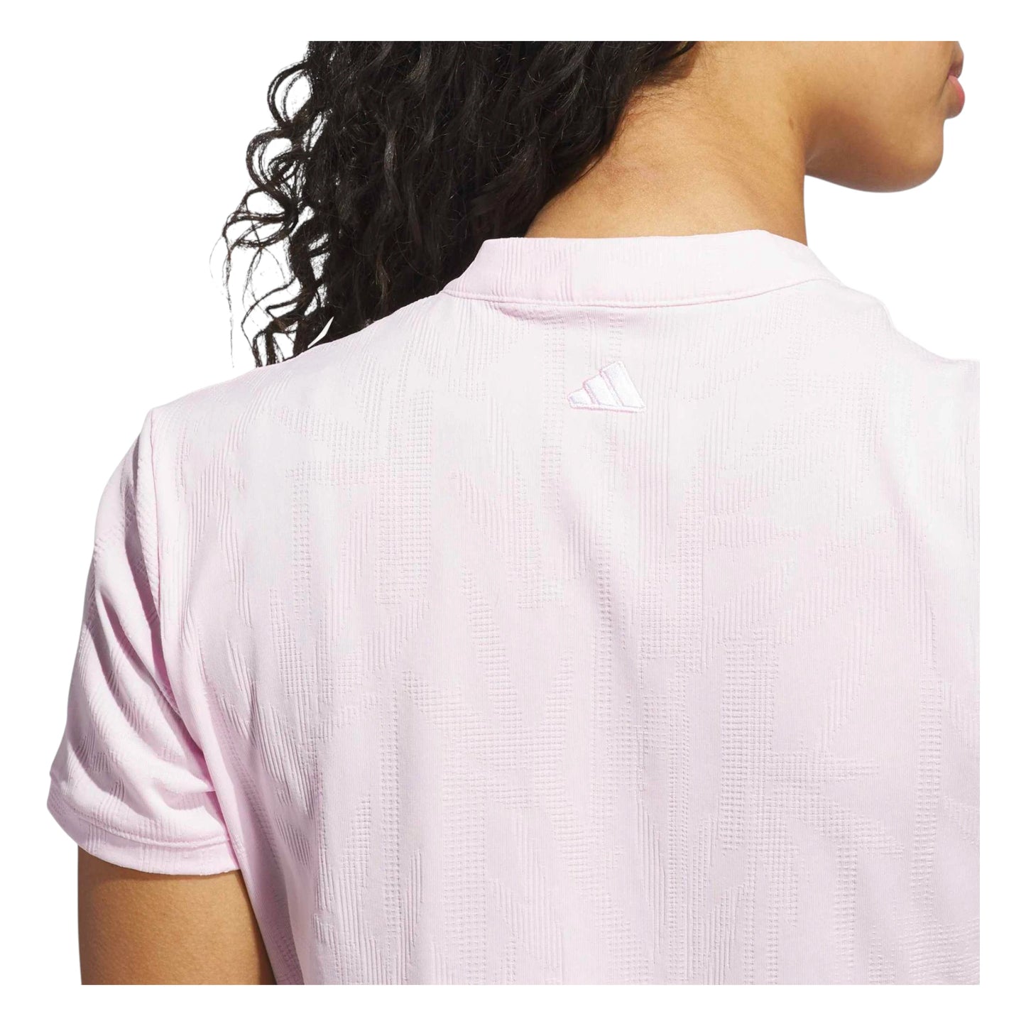 adidas Ladies Go-To Jacquard Short Sleeve Golf Polo Shirt JN8417