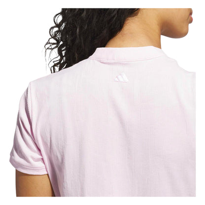 adidas Ladies Go-To Jacquard Short Sleeve Golf Polo Shirt JN8417