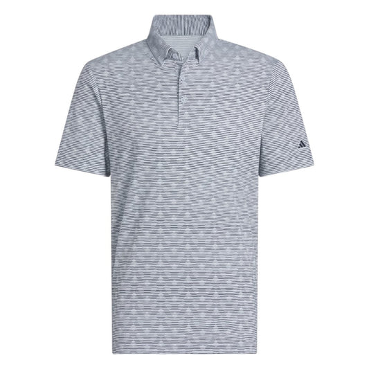 adidas Go-To Printed Stripe Golf Polo Shirt JP2329