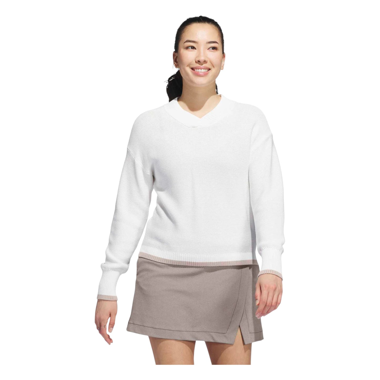 adidas Ladies Ultimate365 Classic Knit Golf Sweater JP3503