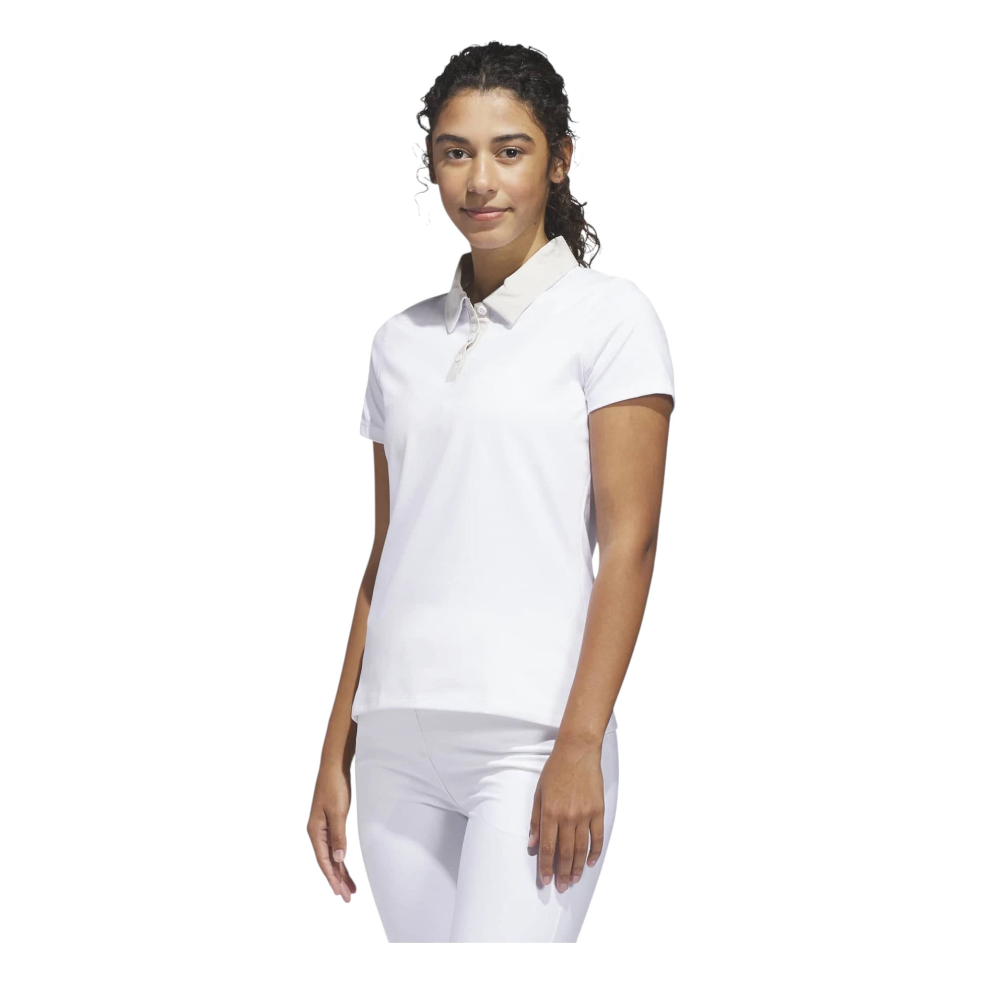 adidas Ladies Ultimate365+ Butterspun Grid Polo Shirt JX6633