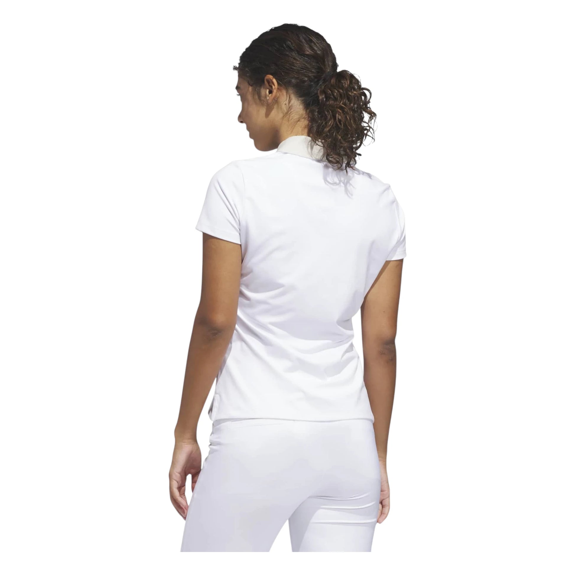 adidas Ladies Ultimate365+ Butterspun Grid Polo Shirt JX6633