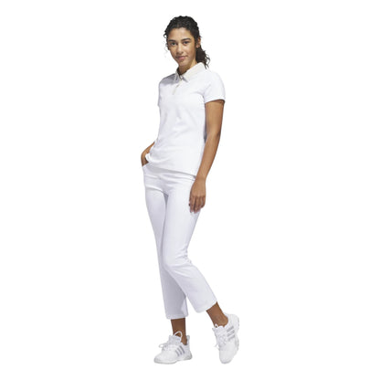 adidas Ladies Ultimate365+ Butterspun Grid Polo Shirt JX6633
