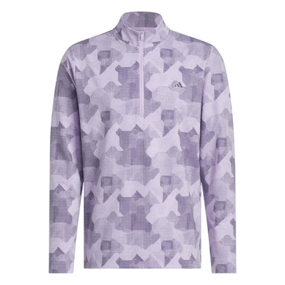 adidas Go-To Print 1/4 Zip Golf Mid Layer JY1949